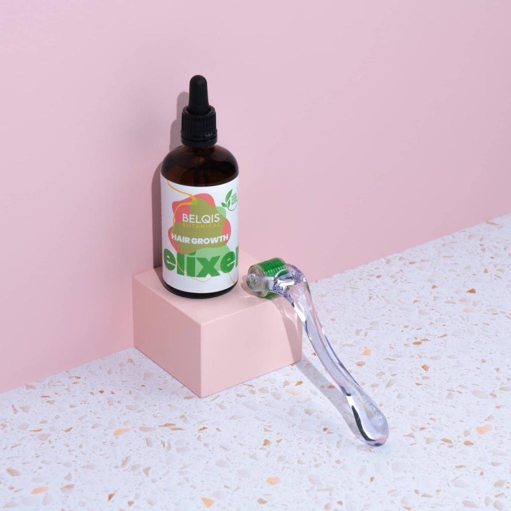 🎁 Hair Growth Elixer + Dermaroller Combipack (100% off)